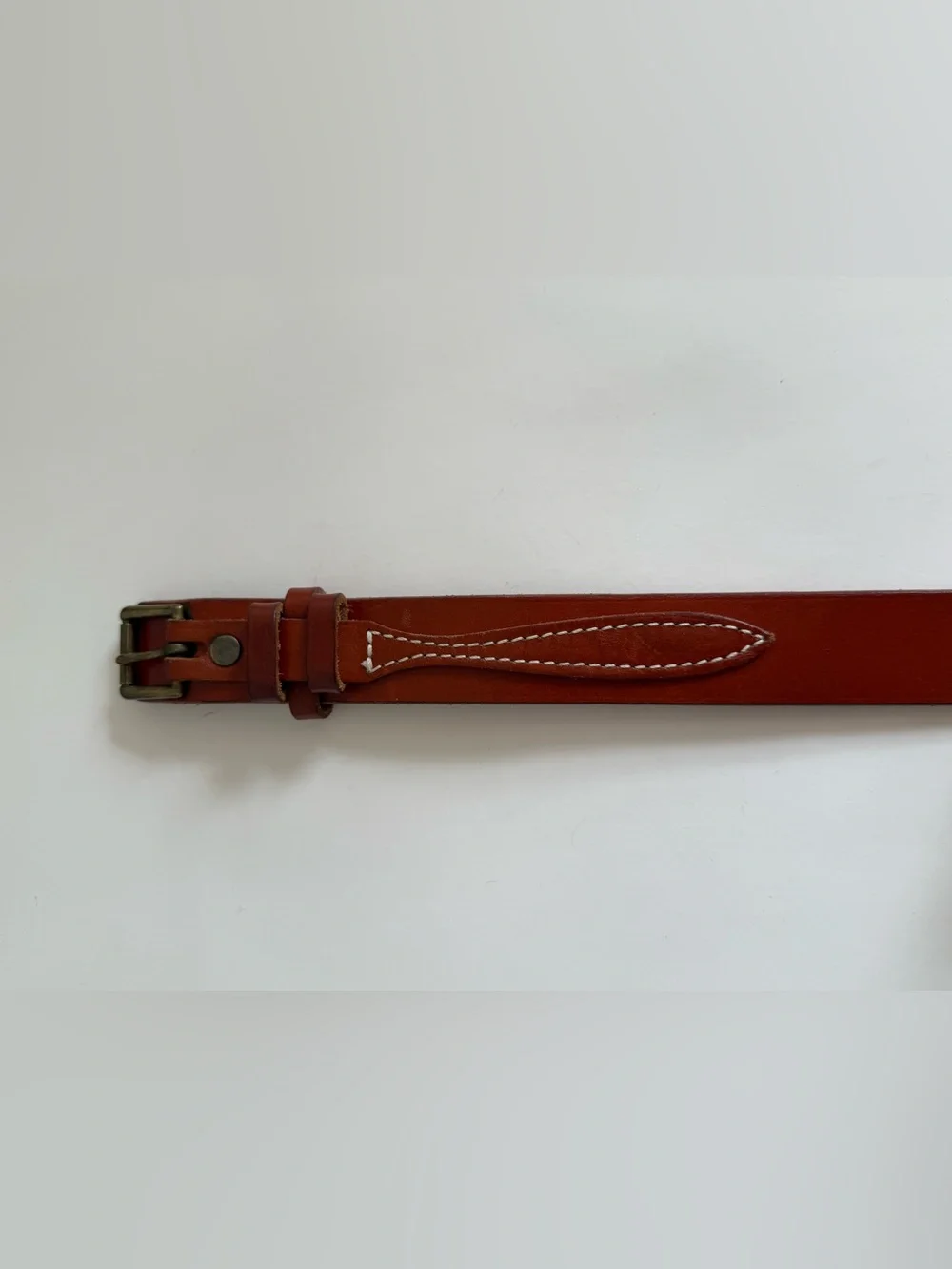 Vintage L.L.Bean Brown Leather Ranger Belt USA Made Size 30